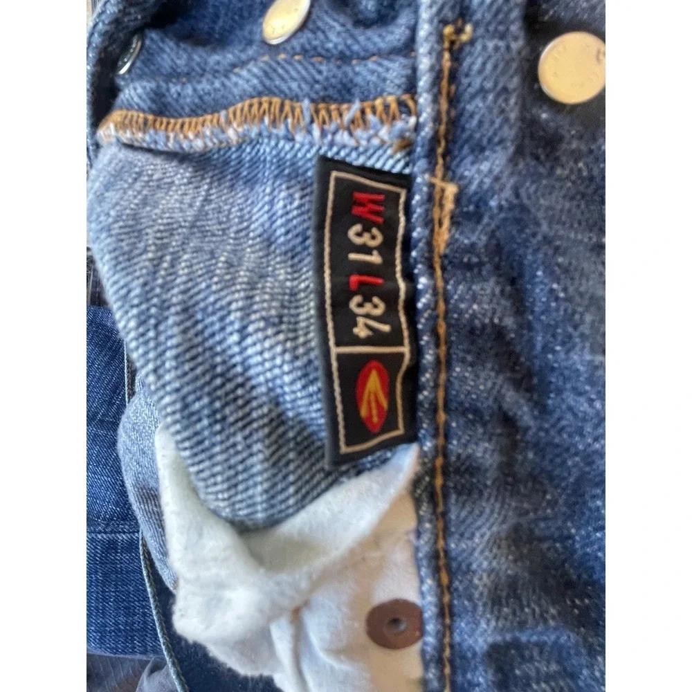 Energie Men's Blue‎ Jeans Button Fly 31x34 Straight Morris Fit EUC